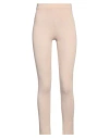 Vicolo Woman Leggings Sand Size Onesize Viscose, Polyester In Beige