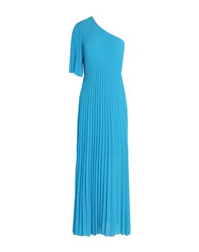 Vicolo Woman Maxi Dress Azure Size M Polyester In Blue