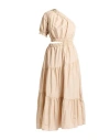 Vicolo Woman Maxi Dress Beige Size M Cotton In Neutral