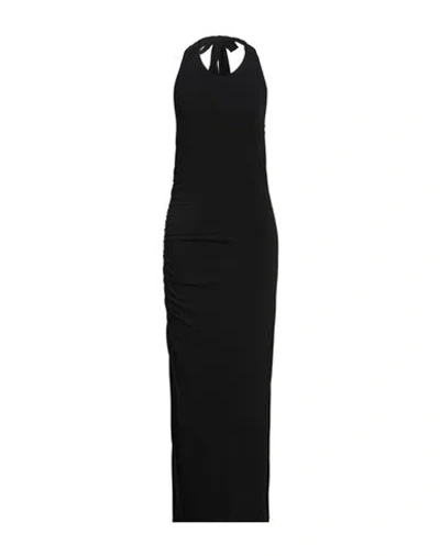 Vicolo Woman Maxi Dress Black Size L Polyester, Elastane