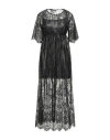 Vicolo Woman Maxi Dress Black Size S Polyamide, Cotton, Polyester In Black