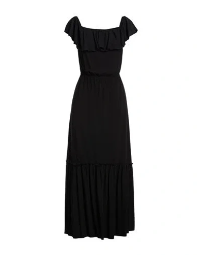 Vicolo Woman Maxi Dress Black Size M Viscose