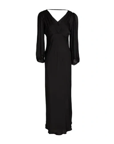 Vicolo Woman Maxi Dress Black Size M Viscose