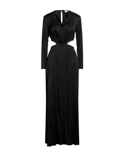 Vicolo Woman Maxi Dress Black Size M Viscose