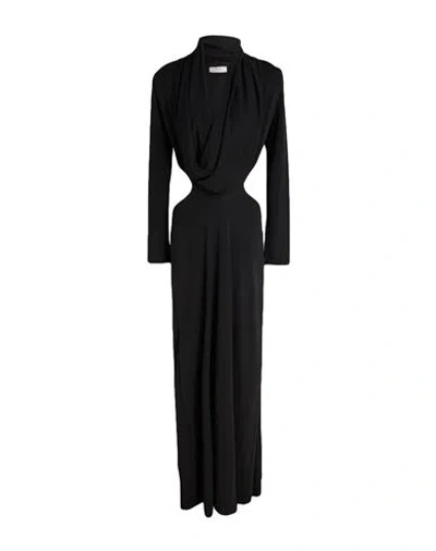 Vicolo Woman Maxi Dress Black Size Onesize Polyester, Elastane