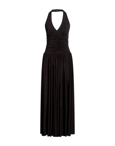 Vicolo Woman Maxi Dress Black Size Onesize Polyester, Elastane