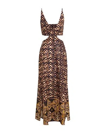 Vicolo Woman Maxi Dress Black Size S Cotton