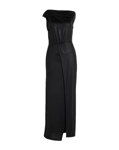 Vicolo Woman Maxi Dress Black Size S Polyester, Elastane