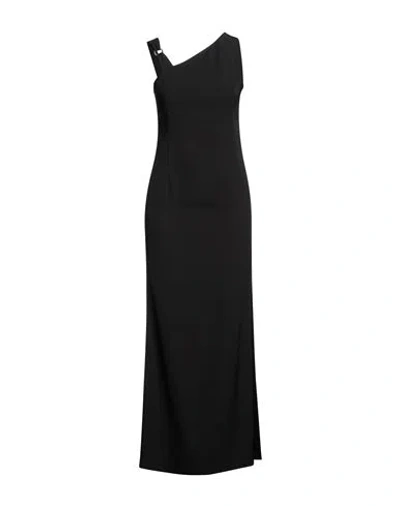 Vicolo Woman Maxi Dress Black Size S Polyester, Elastane In Black