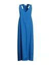 Vicolo Woman Maxi Dress Blue Size M Cotton