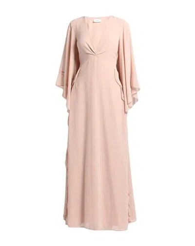 Vicolo Woman Maxi Dress Blush Size L Polyester In Pink