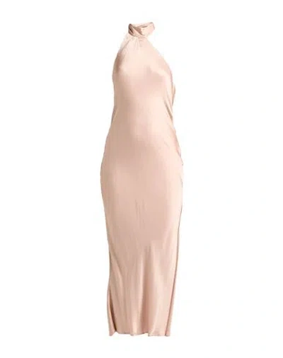 Vicolo Woman Maxi Dress Blush Size M Viscose In Pink