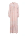 VICOLO VICOLO WOMAN MAXI DRESS BLUSH SIZE S POLYESTER