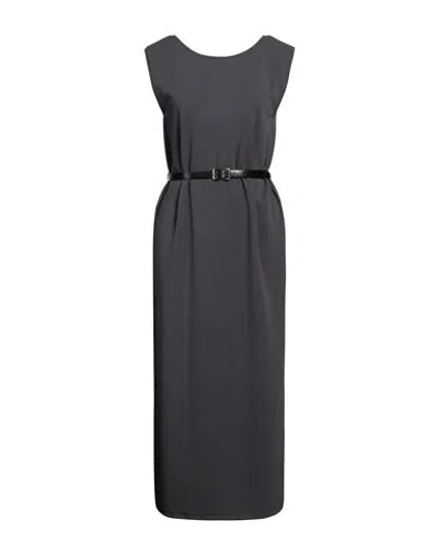 Vicolo Woman Maxi Dress Grey Size S Polyester, Elastane In Grey