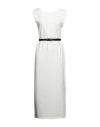 Vicolo Woman Maxi Dress Ivory Size S Polyester, Elastane In White