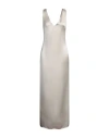 Vicolo Woman Maxi Dress Ivory Size M Polyester In White