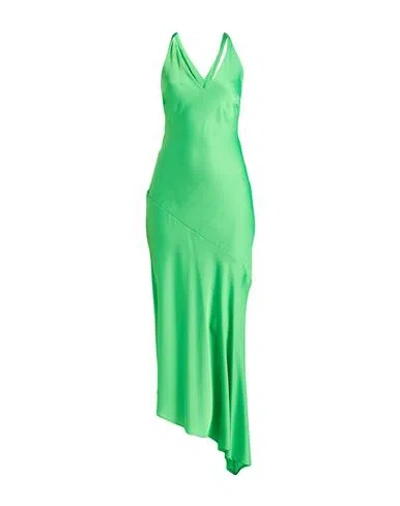Vicolo Woman Maxi Dress Light Green Size M Polyester, Elastane