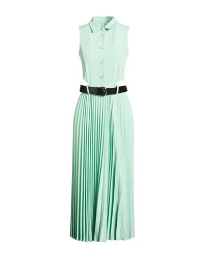 Vicolo Woman Maxi Dress Light Green Size S Polyester, Viscose, Elastane