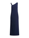 Vicolo Woman Maxi Dress Navy Size M Polyester, Elastane In Blue