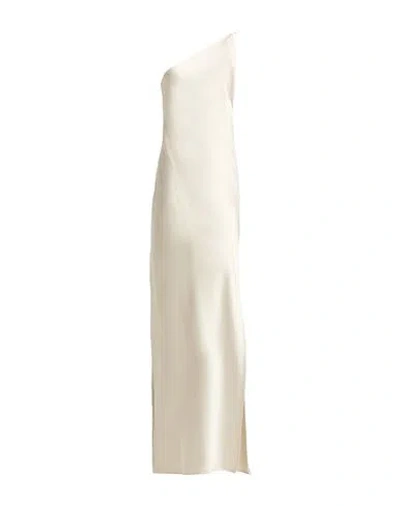 Vicolo Woman Maxi Dress Off White Size L Polyester