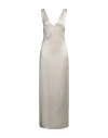 Vicolo Woman Maxi Dress Off White Size L Polyester