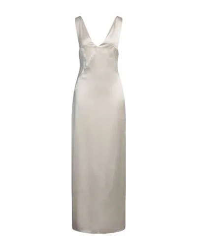 Vicolo Woman Maxi Dress Off White Size L Polyester