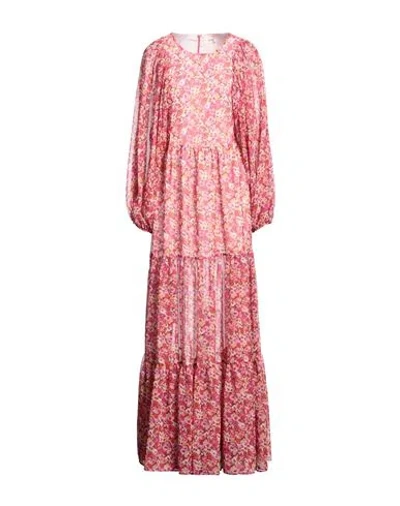 Vicolo Woman Maxi Dress Pink Size M Polyester
