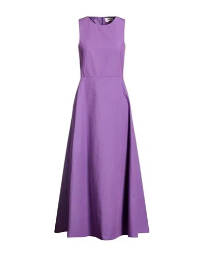 Vicolo Woman Maxi Dress Purple Size M Cotton