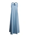 Vicolo Woman Maxi Dress Sky Blue Size Onesize Polyester