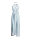 Vicolo Woman Maxi Dress Sky Blue Size Onesize Polyester In Blue