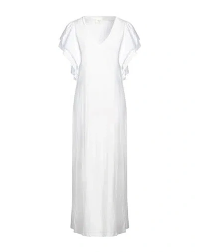 Vicolo Woman Maxi Dress White Size Onesize Cotton