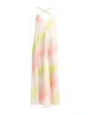 Vicolo Woman Maxi Dress Yellow Size S Polyester