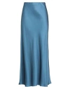 Vicolo Woman Maxi Skirt Azure Size S Viscose In Blue