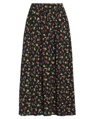 Vicolo Woman Maxi Skirt Black Size M Cotton, Elastane