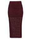 Vicolo Woman Maxi Skirt Deep Purple Size L Viscose, Polyester