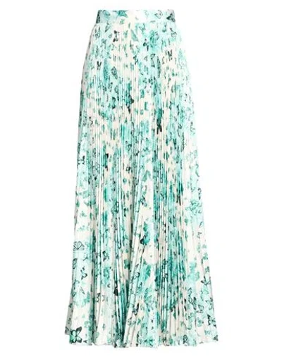 Vicolo Woman Maxi Skirt Green Size L Polyester, Elastane