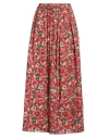 Vicolo Woman Maxi Skirt Red Size M Cotton