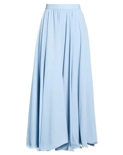 Vicolo Woman Maxi Skirt Sky Blue Size L Polyester
