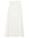 Vicolo Woman Maxi Skirt White Size Onesize Polyester, Cotton In White