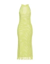 Vicolo Woman Midi Dress Acid Green Size Onesize Cotton