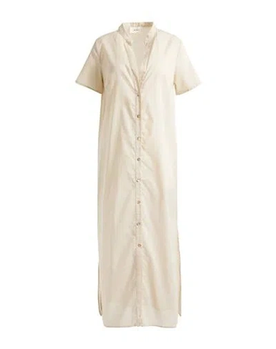Vicolo Woman Midi Dress Beige Size Onesize Cotton