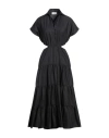 Vicolo Woman Midi Dress Black Size M Cotton