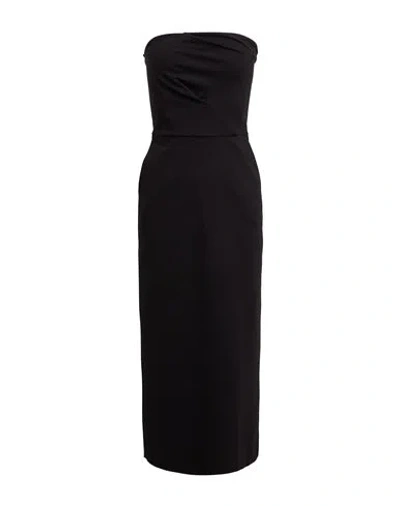 Vicolo Woman Midi Dress Black Size M Viscose, Polyamide, Elastane