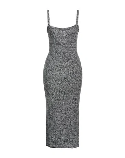 Vicolo Woman Midi Dress Black Size Onesize Acrylic, Wool, Viscose, Alpaca Wool