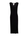 Vicolo Woman Midi Dress Black Size Onesize Viscose, Polyester