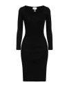 Vicolo Woman Midi Dress Black Size Onesize Viscose, Polyester