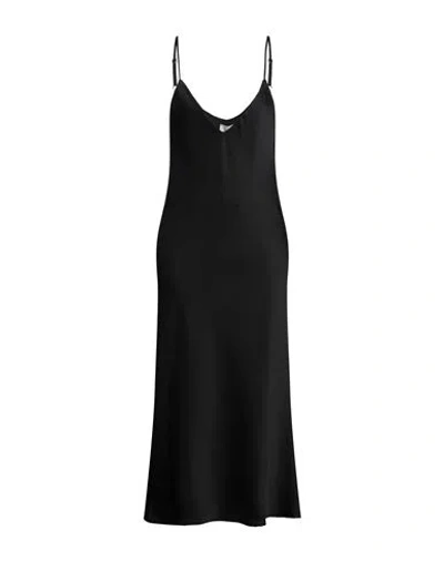 Vicolo Woman Midi Dress Black Size S Polyester
