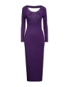 Vicolo Woman Midi Dress Purple Size Onesize Viscose, Polyester