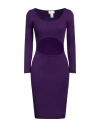 Vicolo Woman Midi Dress Purple Size Onesize Viscose, Polyester In Purple