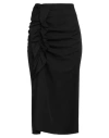 Vicolo Woman Midi Skirt Black Size M Polyester In Black